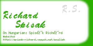 richard spisak business card